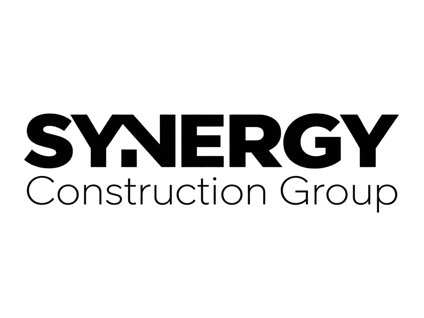 Synergy Construction Group Logo Blanco