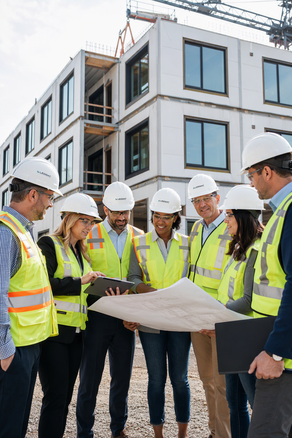 Equipo Synergy Construction Group en obra